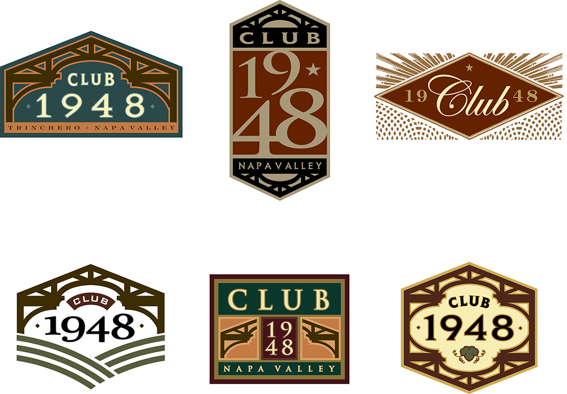 Club 1948 Conceptual Logo Studies
